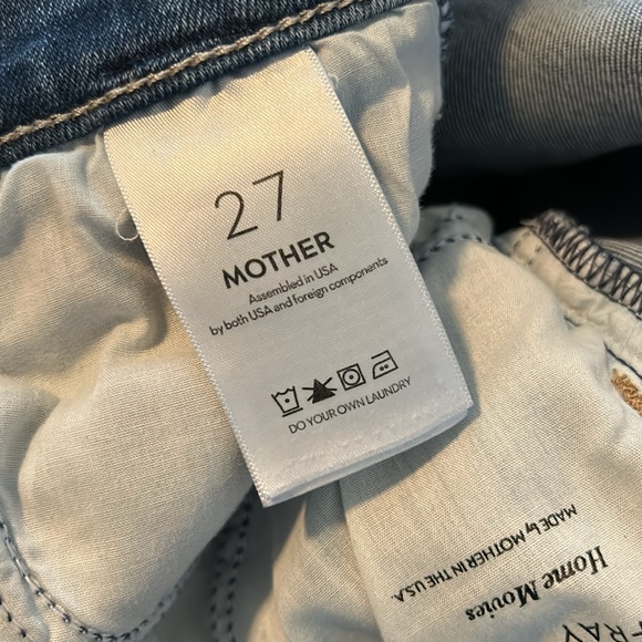 MOTHER DENIM THE HUSTLER ANKLE FRAY JEANS HOME MOVIES sz 27 - Picture 6 of 10